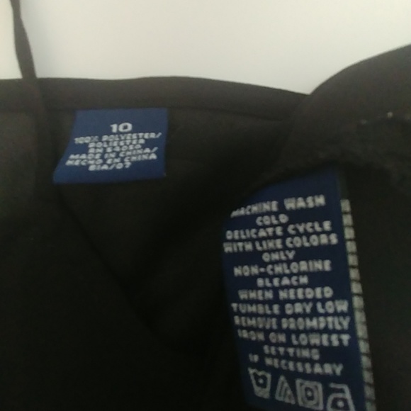 Semi sheer black camisole tank top size 10 - Picture 4 of 8